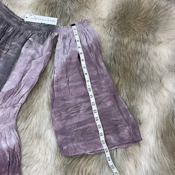 Young Fabulous & Broke Strapless Tie Dye Wide Sleeve Romper, Small, New with Tag - Picture 13 of 15